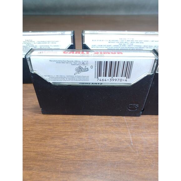 Carly Simon Spoiled Girl Cassette Tape Lot Of 5 CBS Excellent Condition - Picture 5 of 9